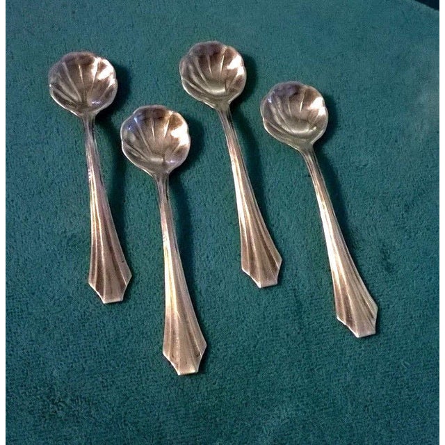 Antique ster Sterling Silver Salt Spoons Set of 4 Chairish