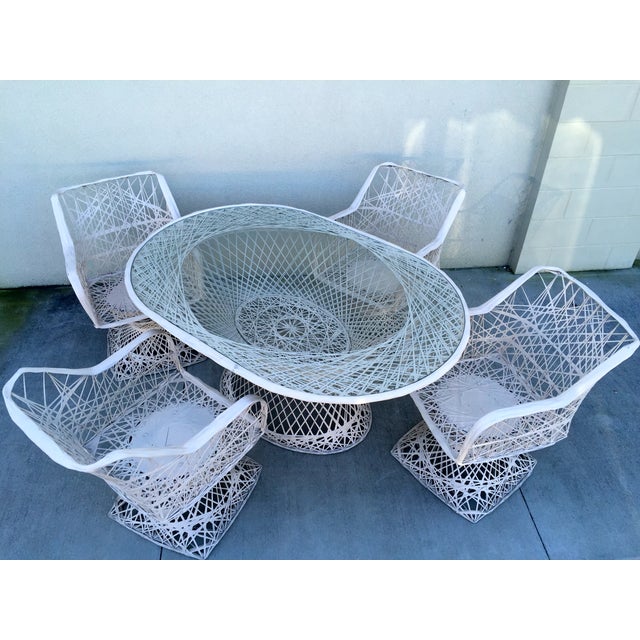 Spun Fiberglass Outdoor Dining Set by Russell Wood Chairish