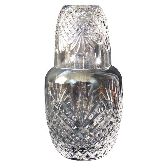 Vintage Crystal Cut Glass Bedside Carafe Chairish