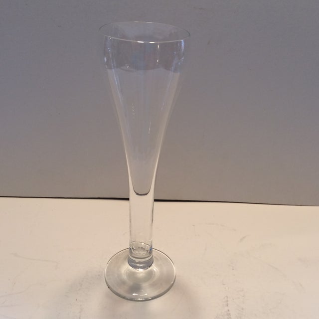 Vintage MidCentury Crystal Champagne Flutes A Pair Chairish
