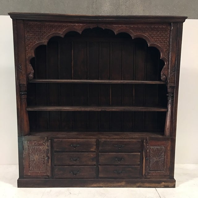 Indian Hand Carved Bookcase Chairish