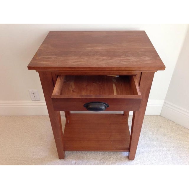 Restoration Hardware Cherry Wood End Table Chairish