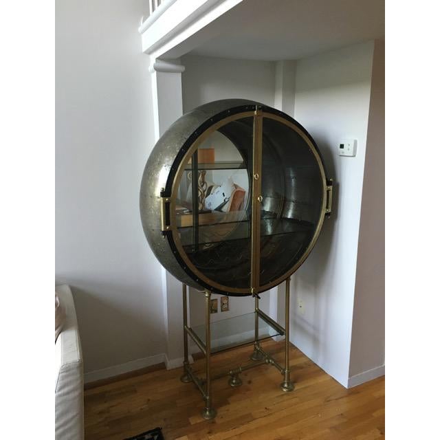 Industrial Galvanized Steel Porthole Bar by Restoration Hardware Chairish