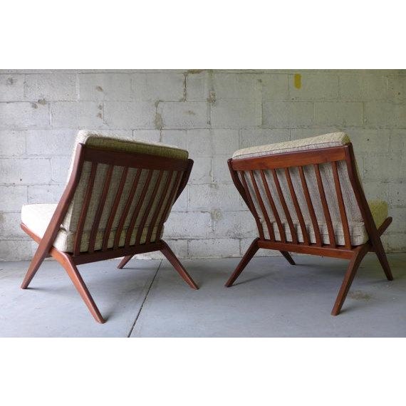 Mid Century Modern Scissor Lounge Chairs Pair Chairish