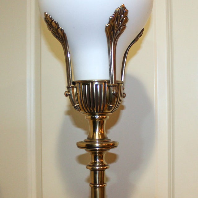 Hollywood Regency Stiffel Torchiere Floor Lamp | Chairish