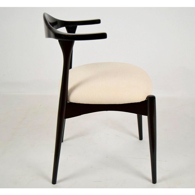 White & Black Scandinavian Dining Chairs Set of 6 Chairish