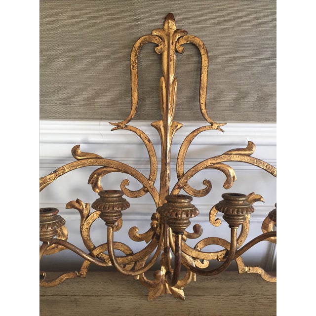 Gold Wall Mount Candelabra Chairish