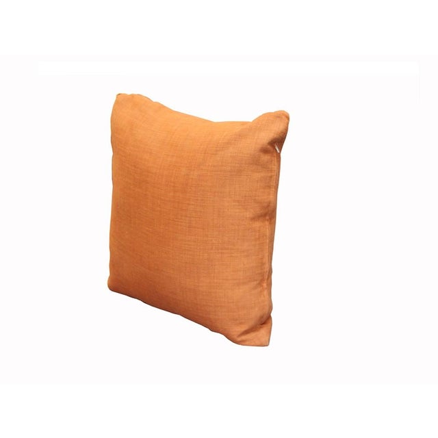 Rust Orange Linen Throw Pillows - A Pair Chairish