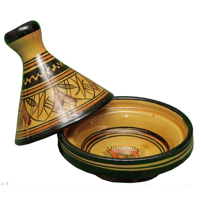 Handmade Moroccan Ceramic Bowl With Lid Chairish