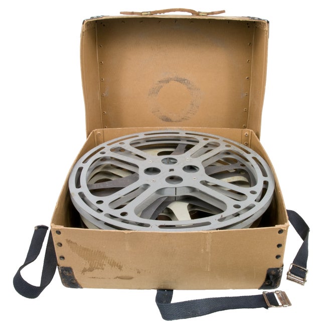 Vintage 16mm Movie Reel Box With Five Reels Chairish