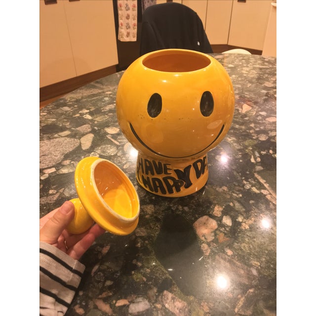 McCoy Smiley Face Cookie Jar | Chairish