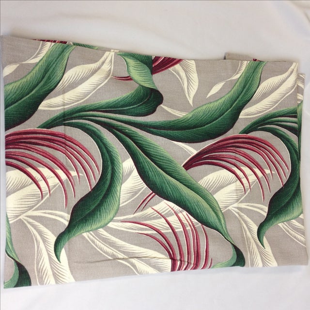 MidCentury Modern Barkcloth Drapery Fabric 4 Chairish