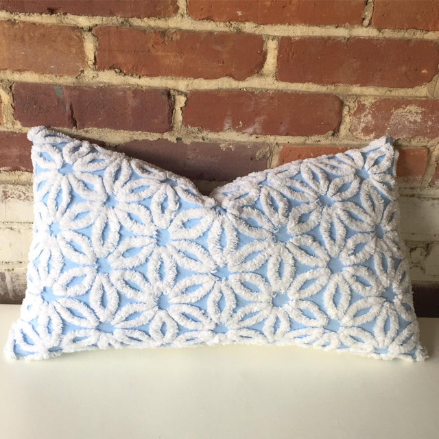 Vintage Chenille Floral Shabby Chic Pillow Cover Chairish