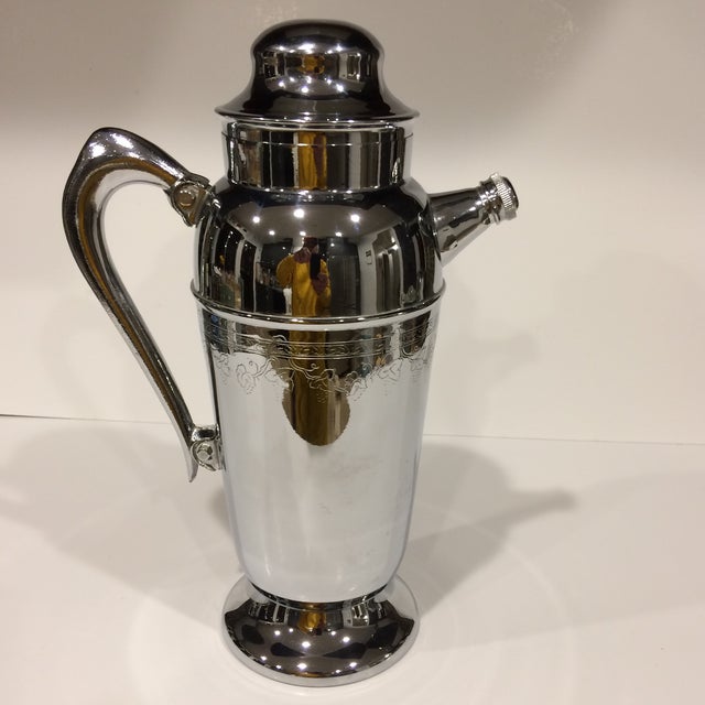 Vintage Chrome Cocktail Shaker Chairish