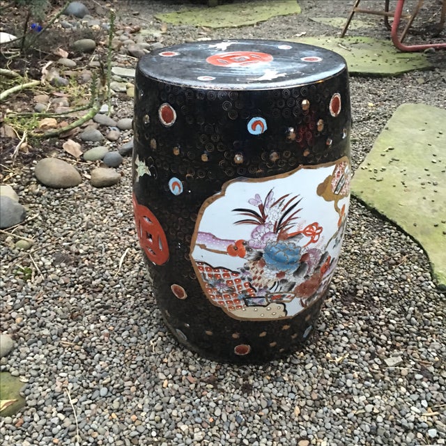 Antique Chinoiserie Ceramic Garden Stool Chairish