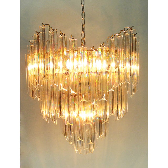 Mid Century Modern Iridescent Lucite Chandelier Chairish