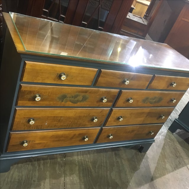 Vintage Hitchcock Blue Bedroom Dresser Chairish