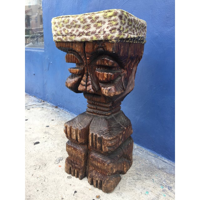Rare Witco Midcentury Carved Tiki God Bar Stool Chairish
