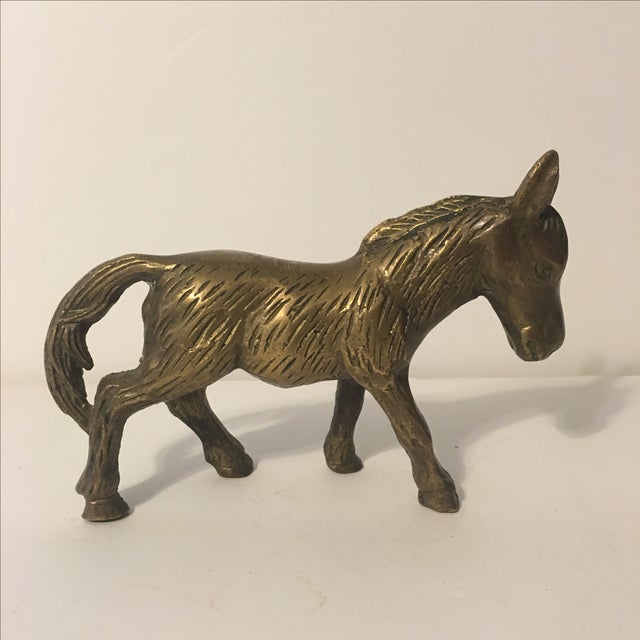 Brass Donkey Figurine Chairish