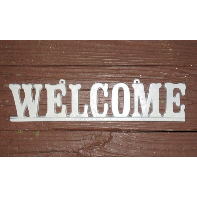 Vintage Cast Iron Hanging Sign Chairish