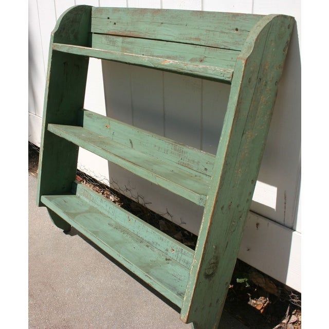 Antique Painted Pine Shelving Unit Chairish