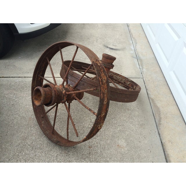 Antique Farm Wagon Wheels A Pair Chairish