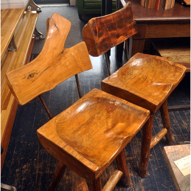 Tree Stump Bar Stools Pair Chairish