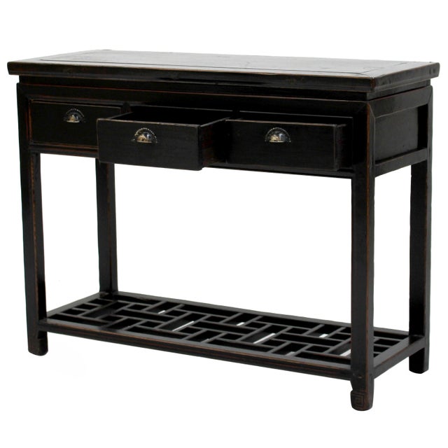 Antique Sarreid LTD Ming Style Wood Console Table | Chairish