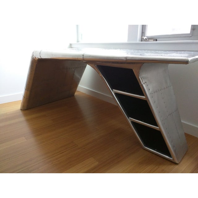 Restoration Hardware Aluminum Aviator Wing Desk Chairish