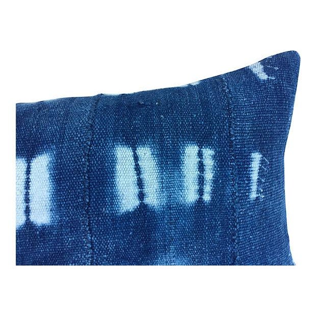 African Indigo Mud Cloth Pillow Chairish