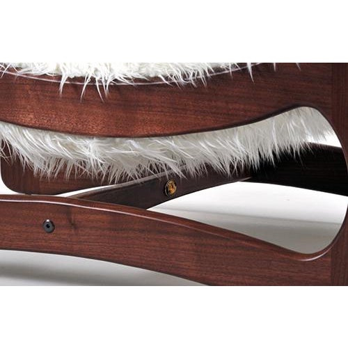 White Mongolian Faux Fur Chaise Lounge Chairish