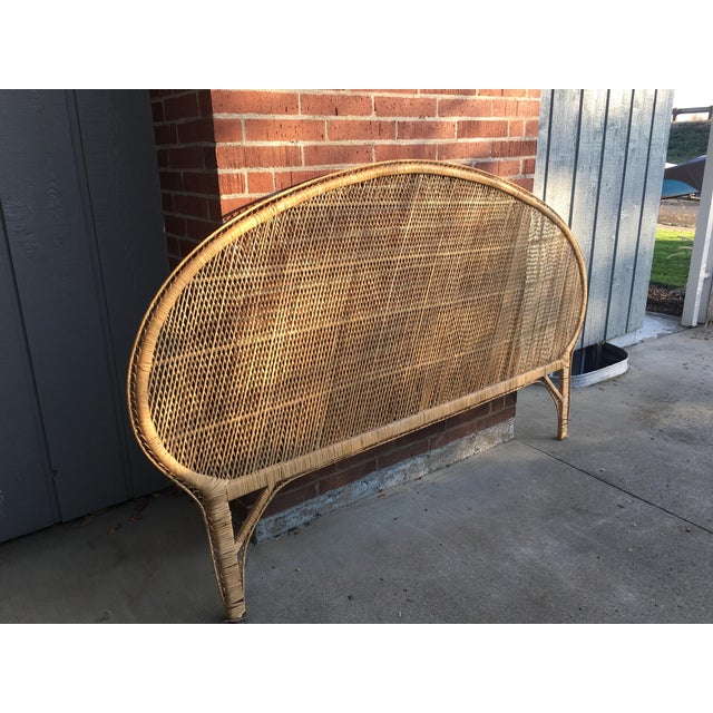 Boho Chic Wicker King Headboard Chairish