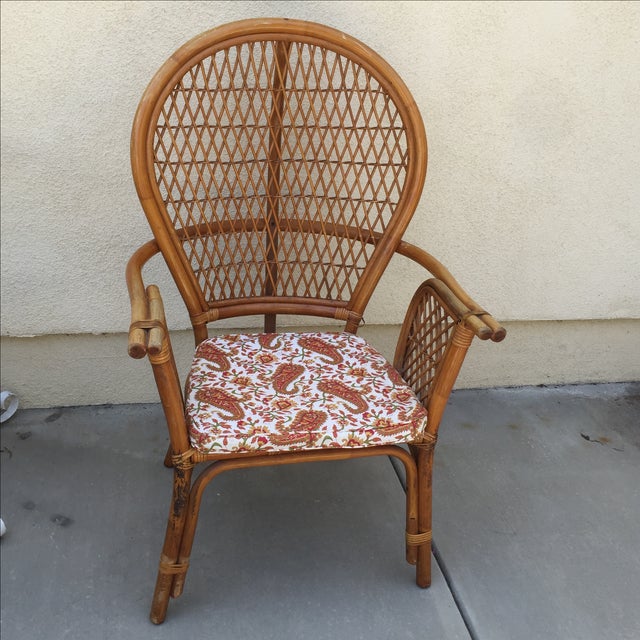 Vintage Rattan Bamboo Chair Chairish