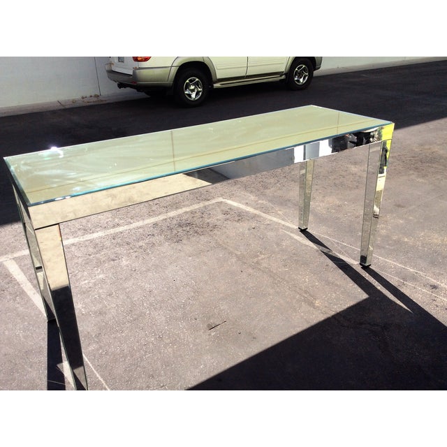 Large Beveled Mirror Hall Table Chairish