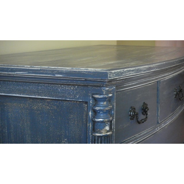 Vintage Navy Distressed Dresser Chairish