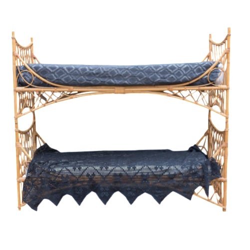 Vintage Bamboo Bunk Beds Chairish