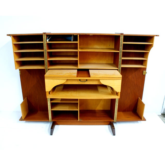 Danish Modern Teak FoldOut Desk Chairish