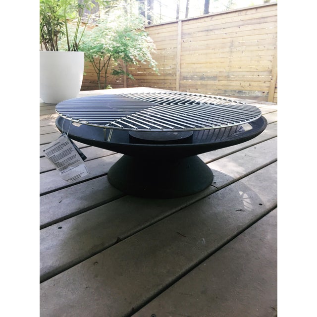 Mid-Century Danish Cast Iron Fire Pit | Chairish