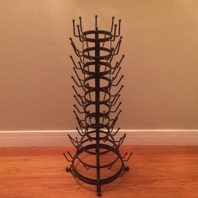 Vintage Metal Bottle Drying Rack Chairish