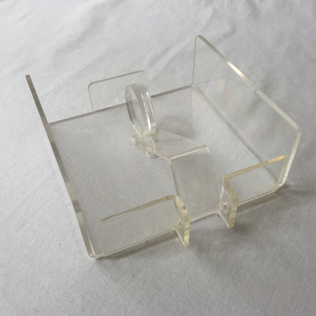 Lucite Cocktail Napkin Holder Chairish