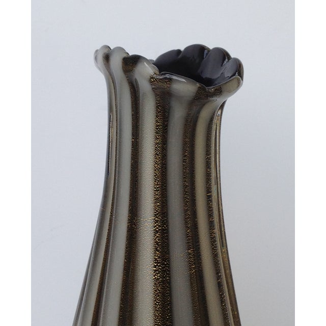 Alfredo Barbini Italian Murano Tall Center Vase Chairish