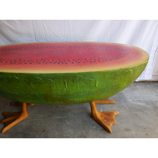 MidCentury Fiberglass Watermelon Coffee Table Chairish