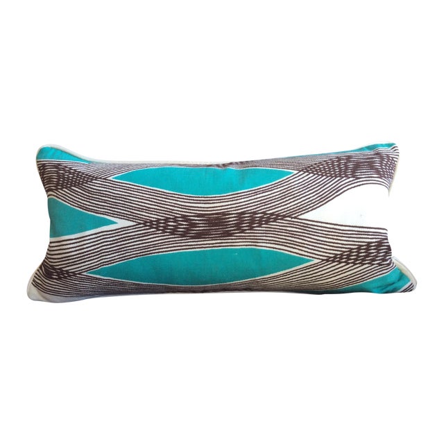 Mid-Century Modern Waves Lumbar Throw Pillow Chairish