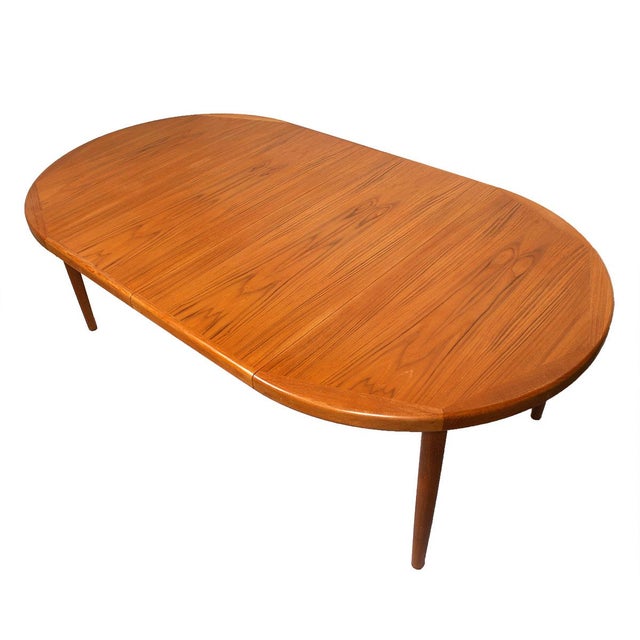 Danish Teak Round/Oval Dining Table & Pads Chairish