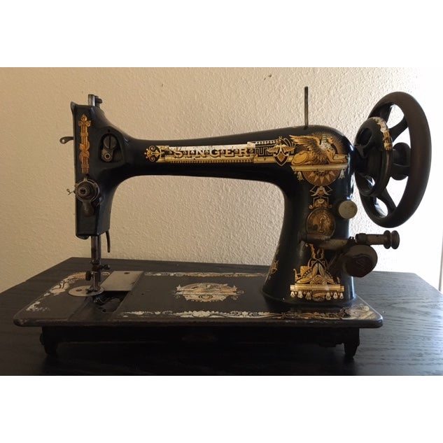 1903 Antique Singer Sphinx Treadle Sewing Machine Chairish