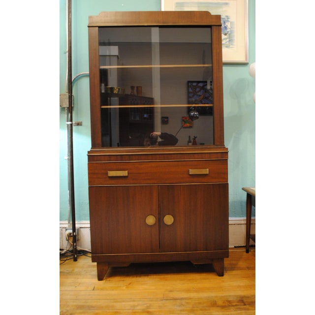 Art Deco China Cabinet & Hutch | Chairish