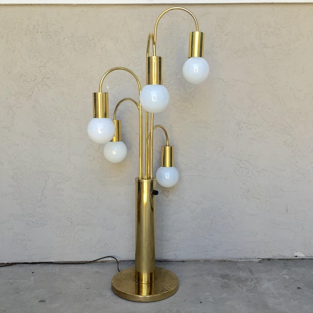Vintage Sonneman Brass Waterfall Lamp Chairish