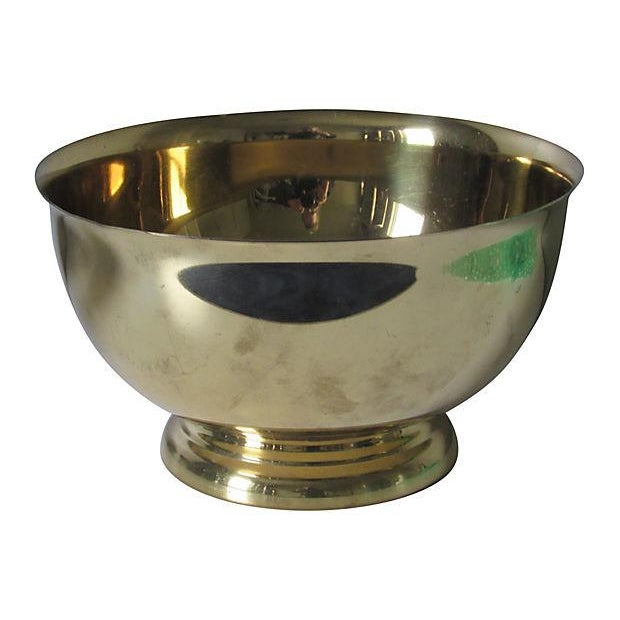 Polished Brass Pedestal Bowl Chairish