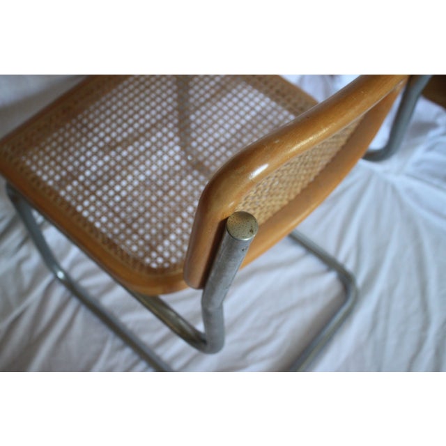Breuer Cesca Style Cane Chairs Pair Chairish