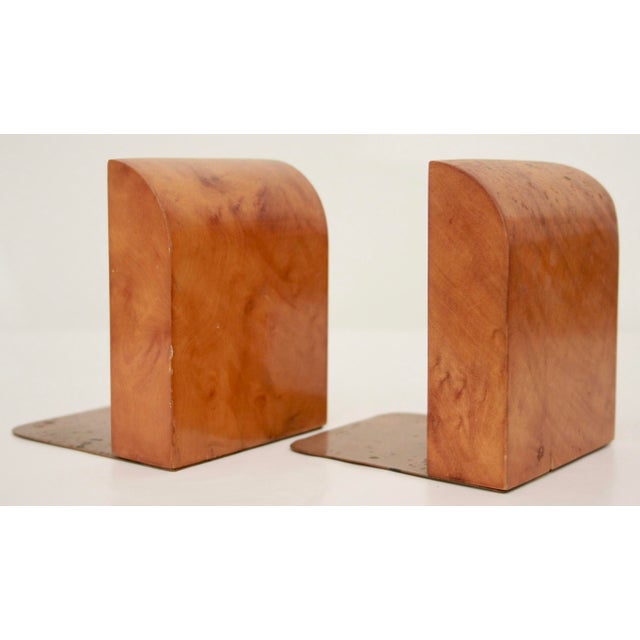 Art Deco Burl Wood Bookends A Pair Chairish